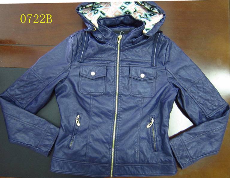 stock lady pu jacket 0722A-D